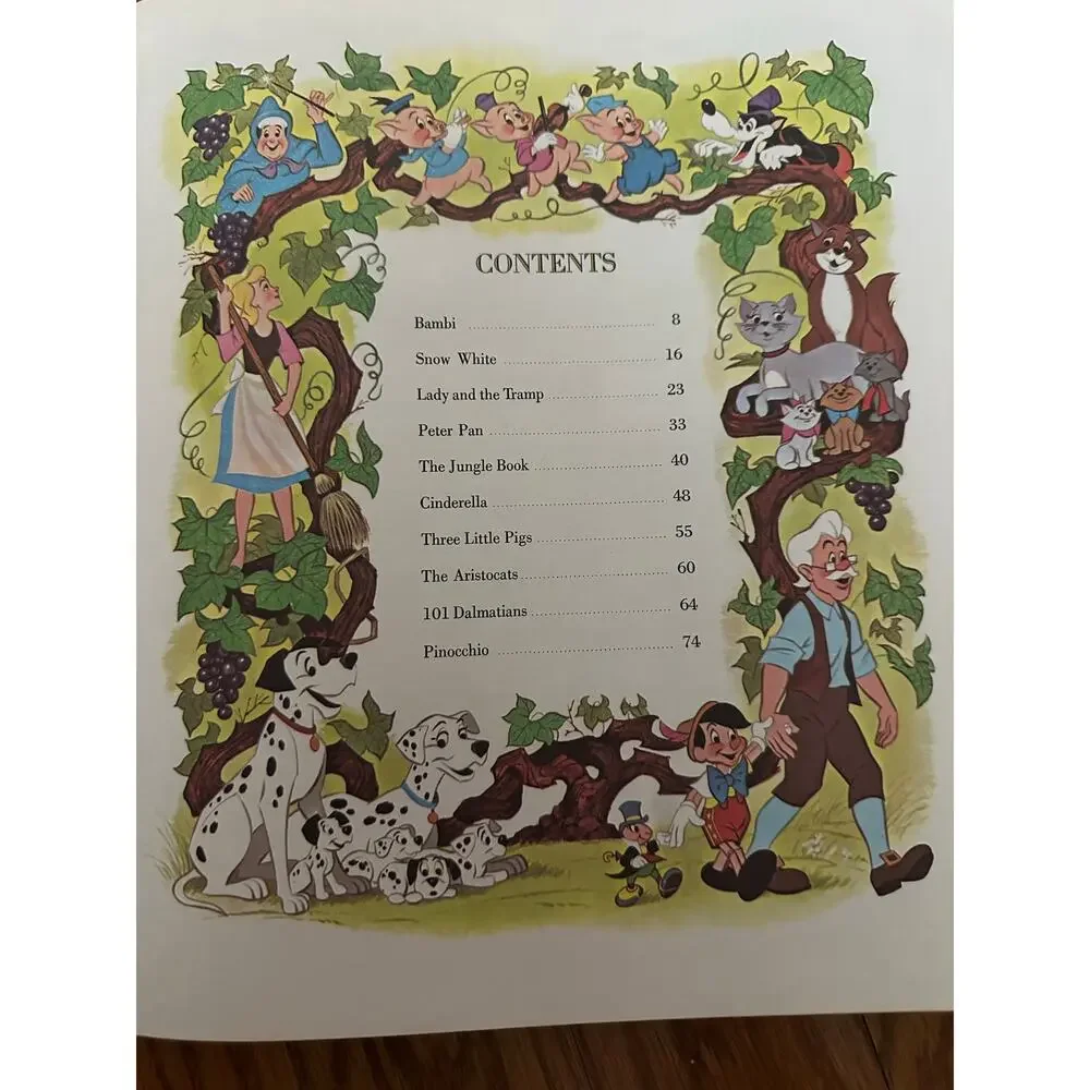 The New Walt Disney Treasury 10 stories A Golden Book Vintage Hardcover
